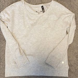 Grey braided back Crewneck